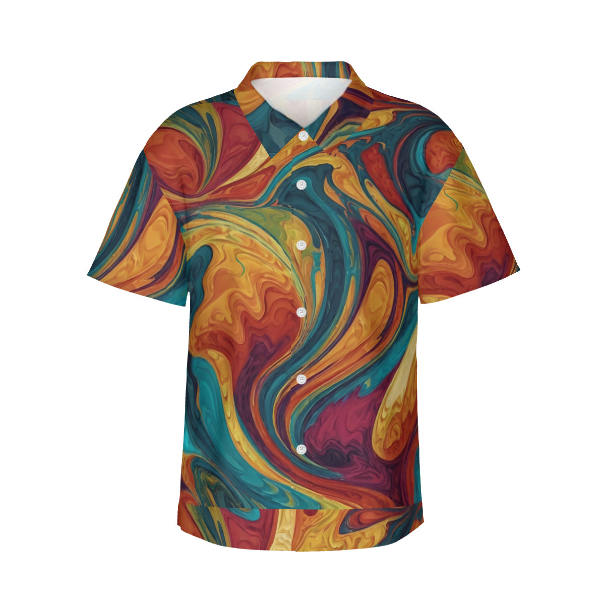 Colorful Design Men's Short-Sleeve Hawaiian Shirt