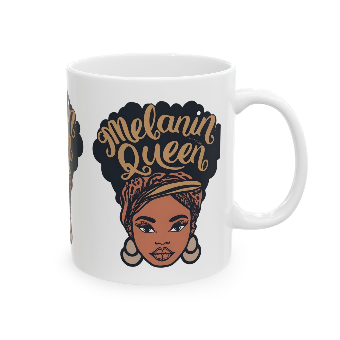 Melanin Queen Afrocentric Ceramic Mug, 11oz