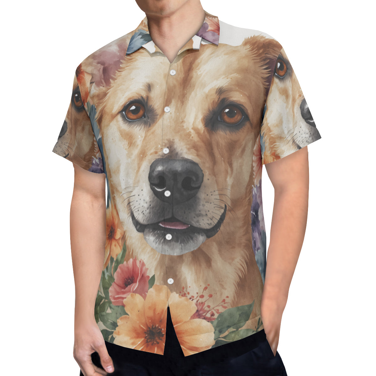 Dog Lovers Hawaiian Shirt(No chest pocket) | Polyester