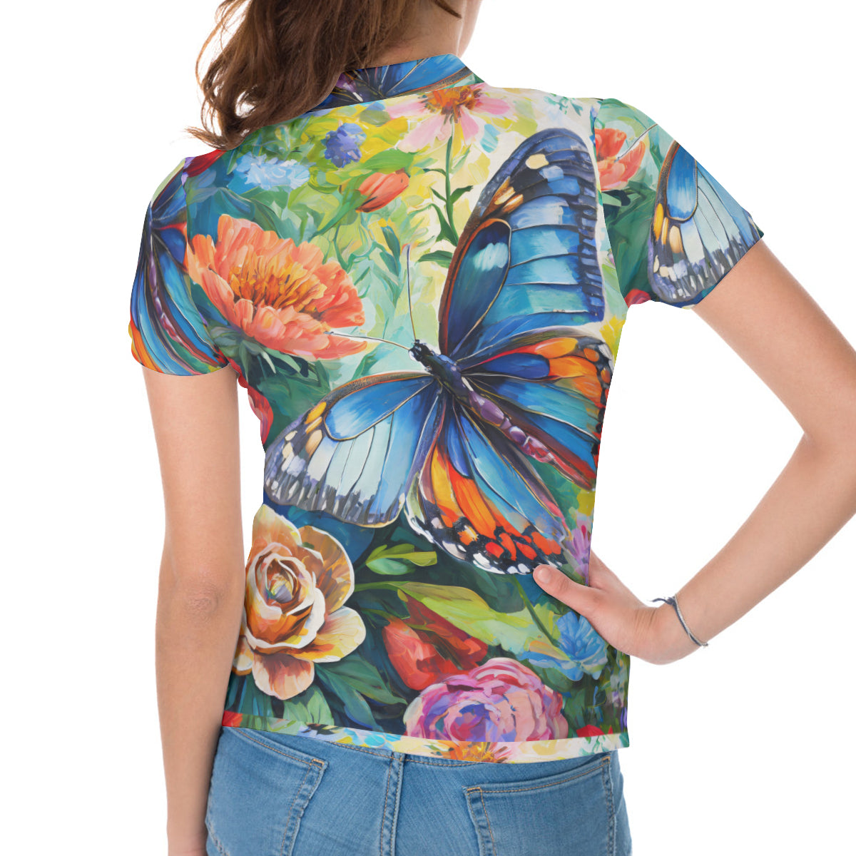 Boho Women's Short-Sleeved Polo Shirt
