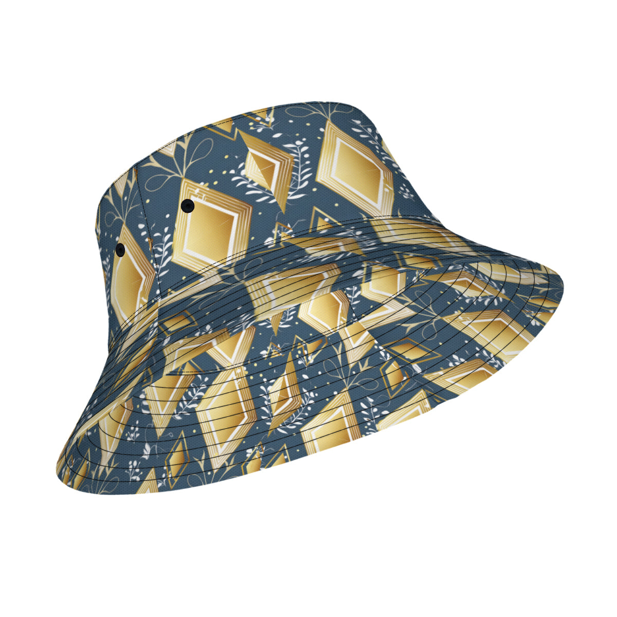 Abstract Gold Fisherman Hat