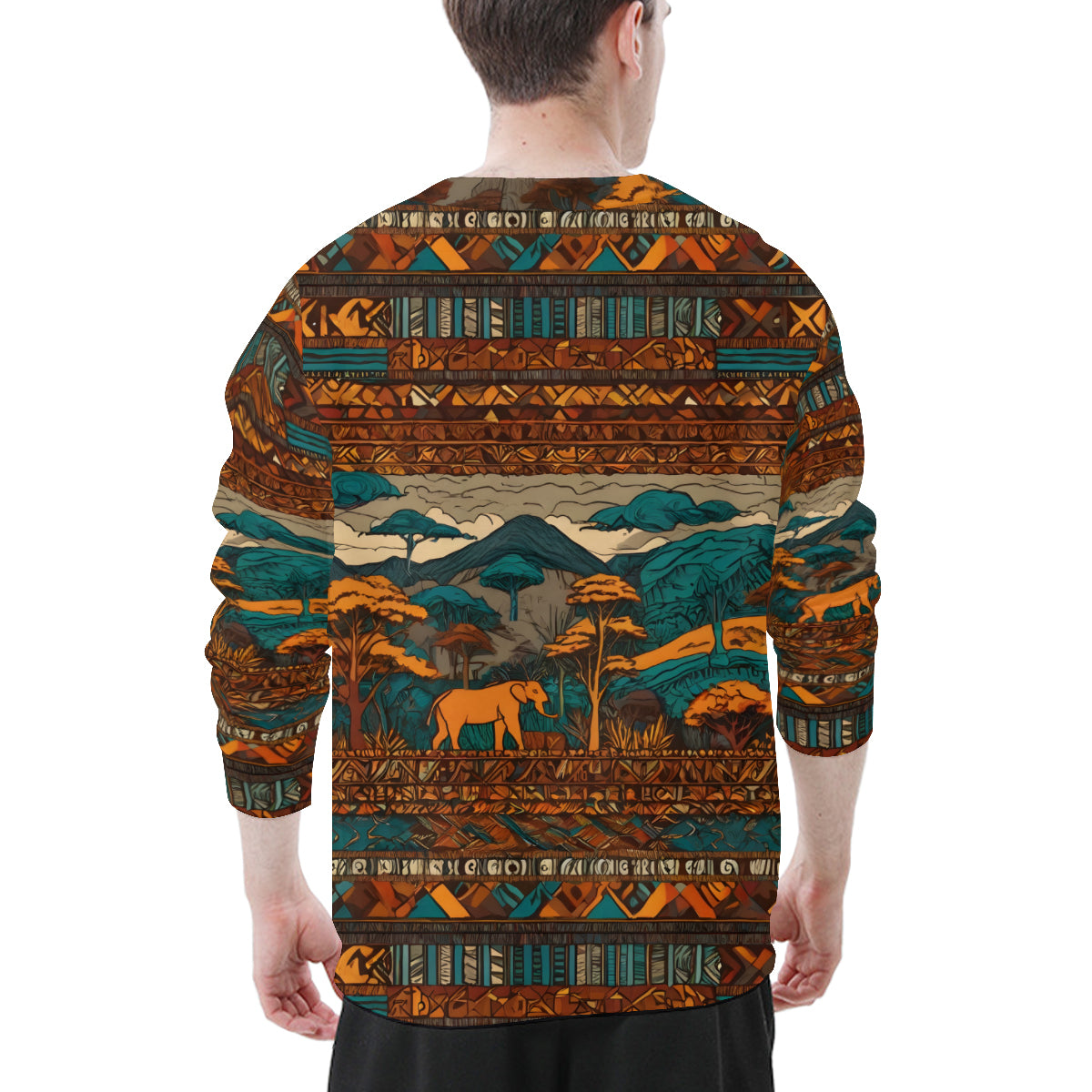 Beautiful Landscape Men's O-Neck EU Size Long-Sleeved T-Shirt | 180GSM Cotton