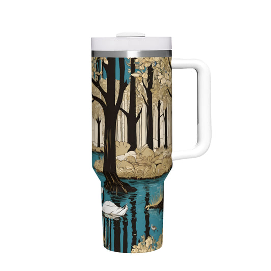 Landscape Wonder Large Capacity Tumbler with Handle(1100ml/40oz) | Stainless Steel 304