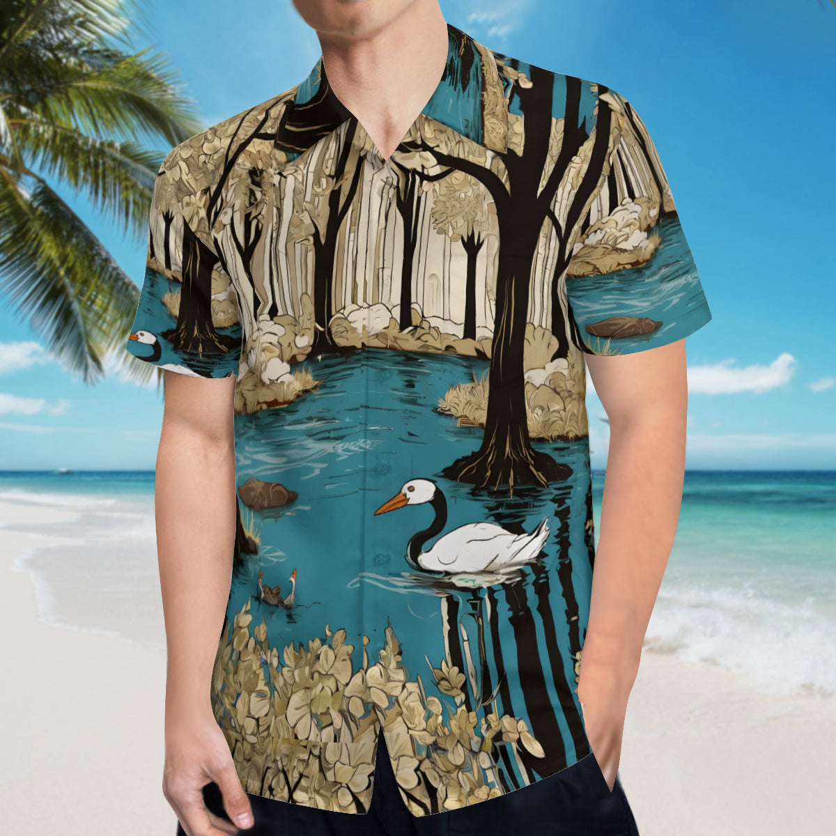 Landscape Wonder Hawaiian Shirt | Polyester