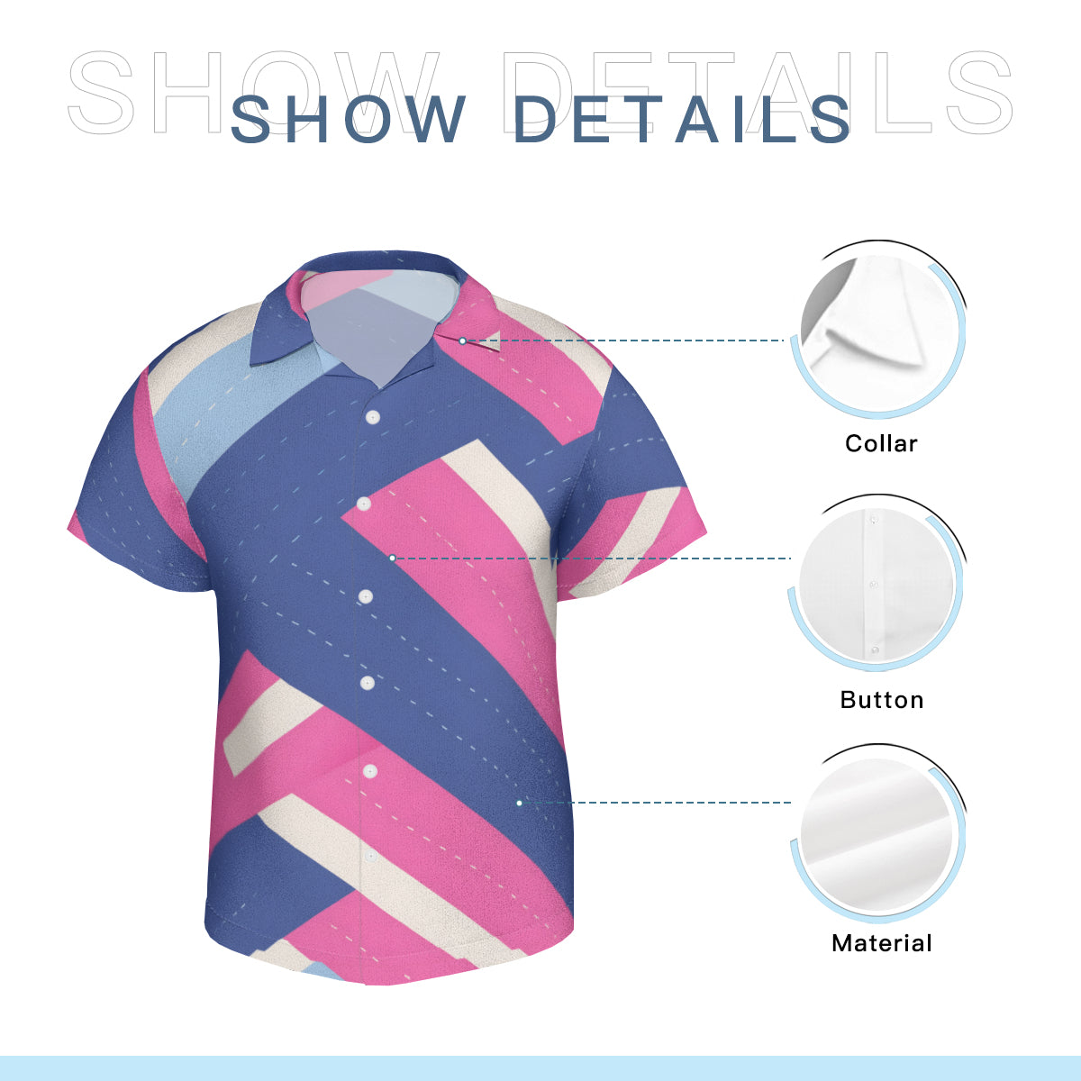 Abstract Hawaiian Shirt(No chest pocket)