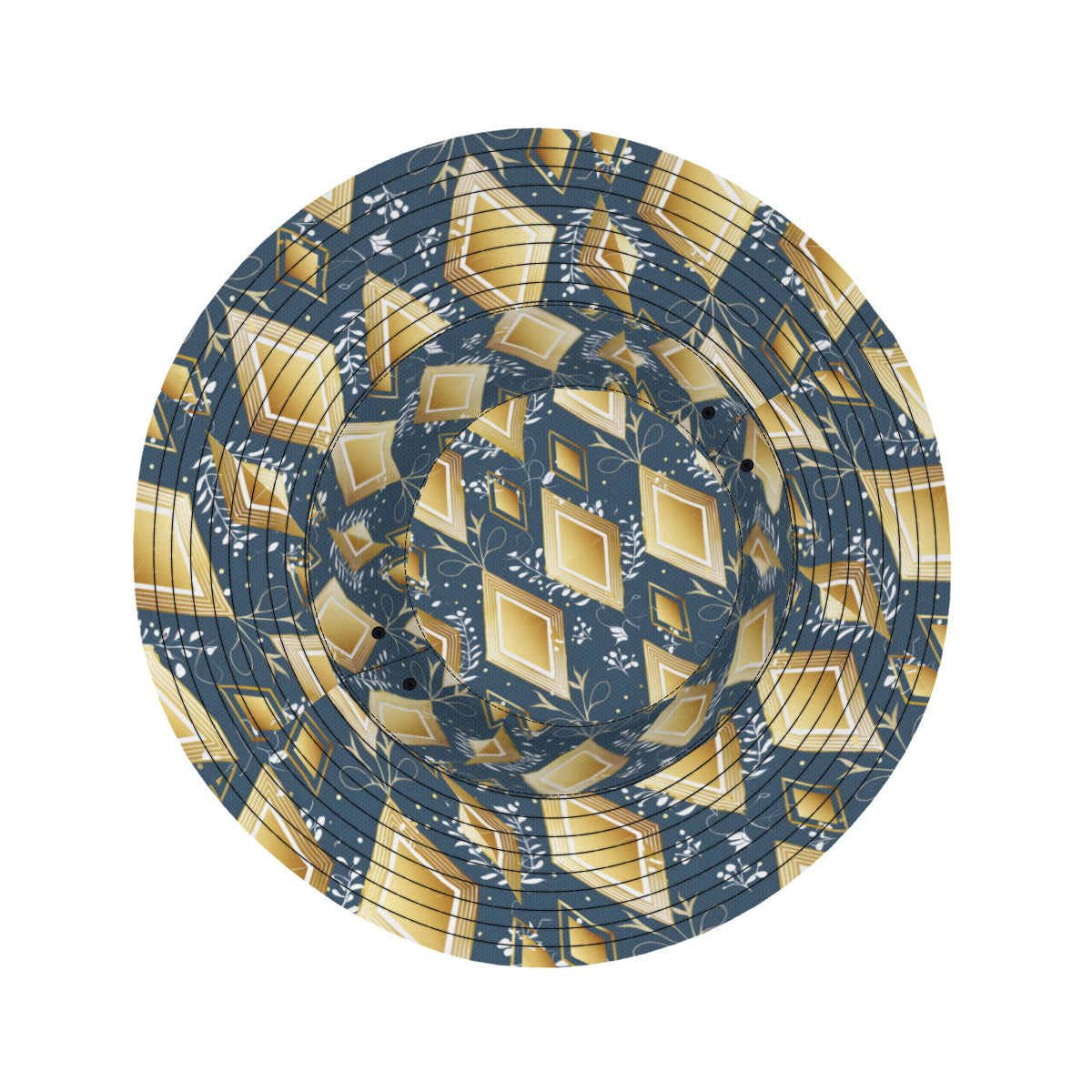 Abstract Gold Fisherman Hat