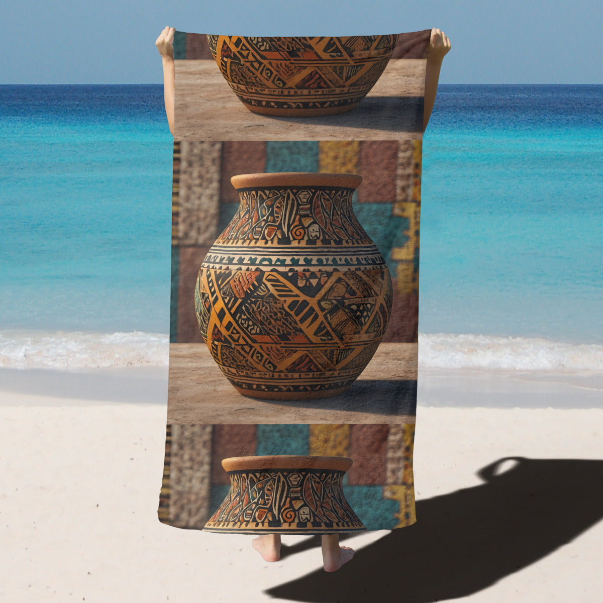 Golden Pot Beach towel (comfortable model)|Polyester