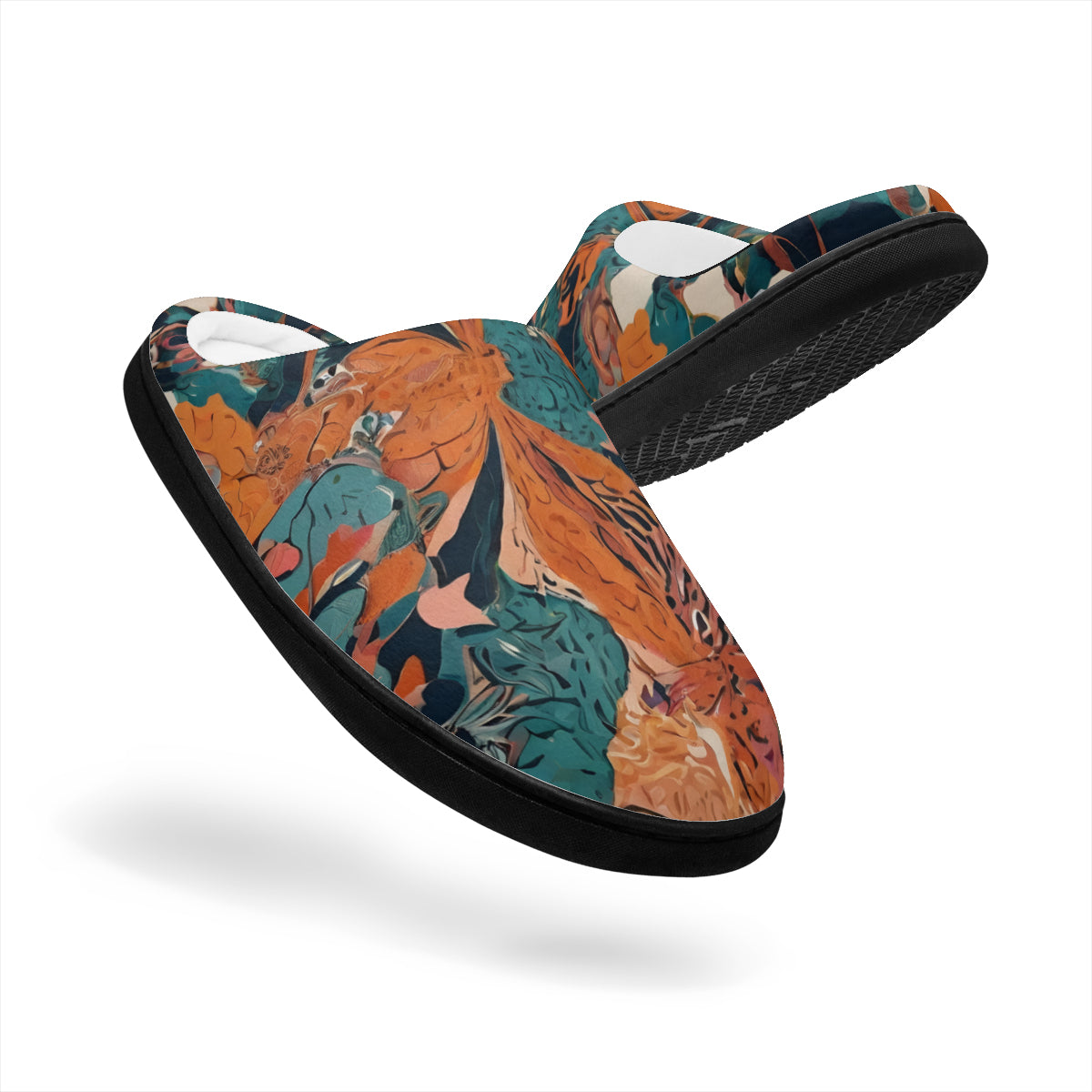 Abstract Vibes Personalized Warm Cotton Slippers