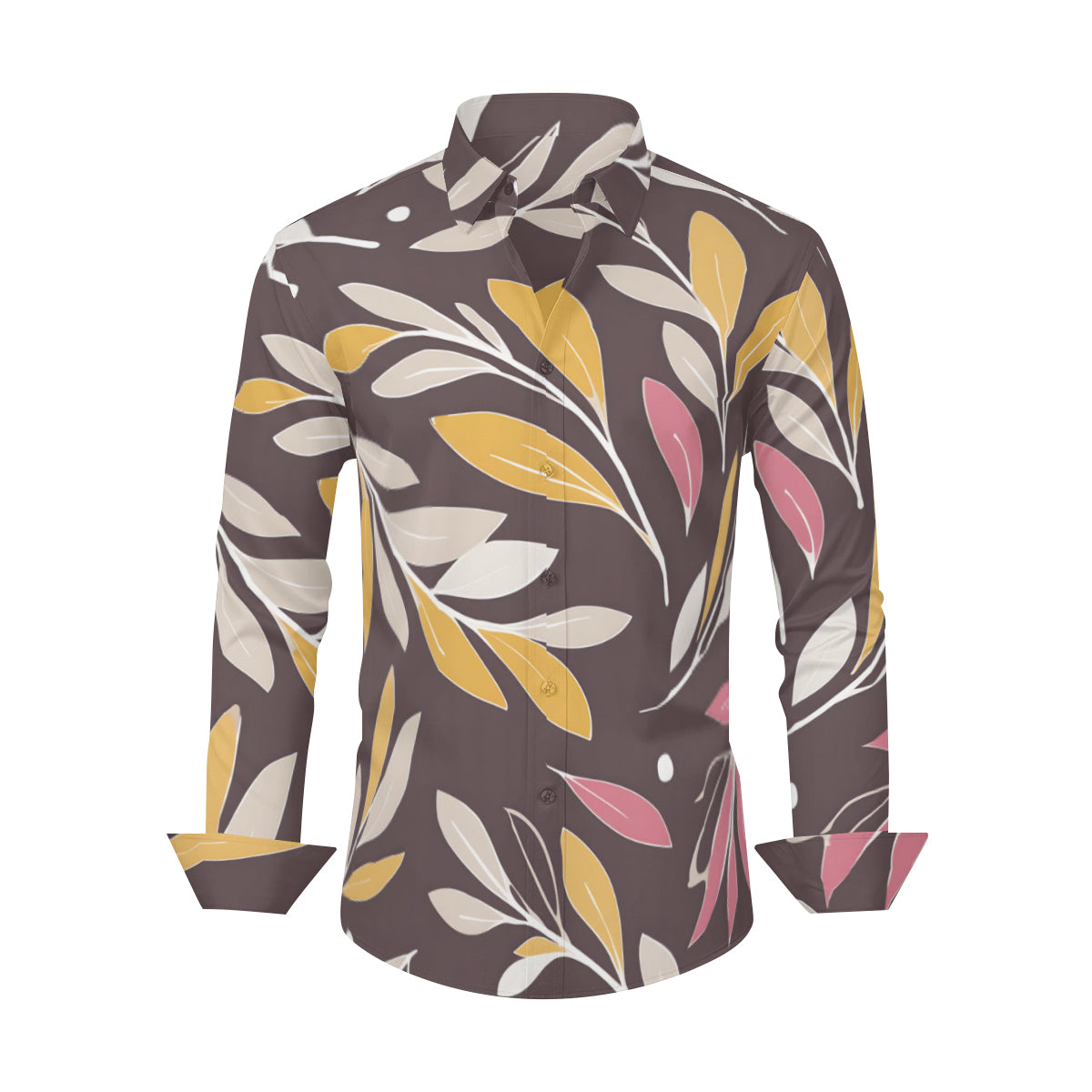 Golden Branches Men's Classic Long-Sleeved Shirt