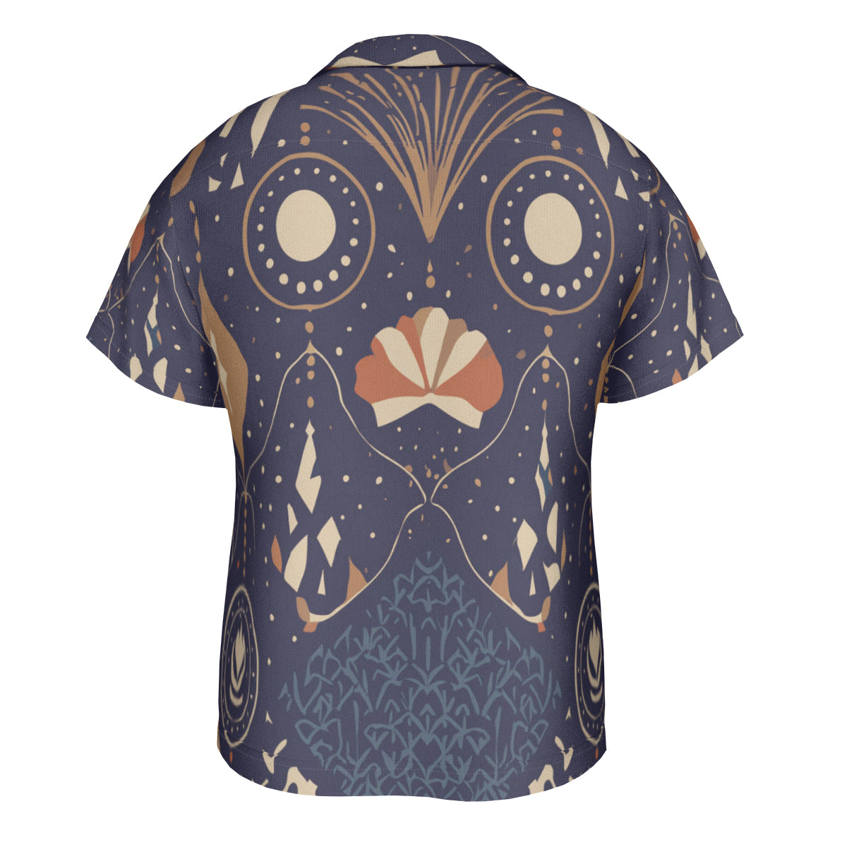 Abstract Blue Hawaiian Shirt