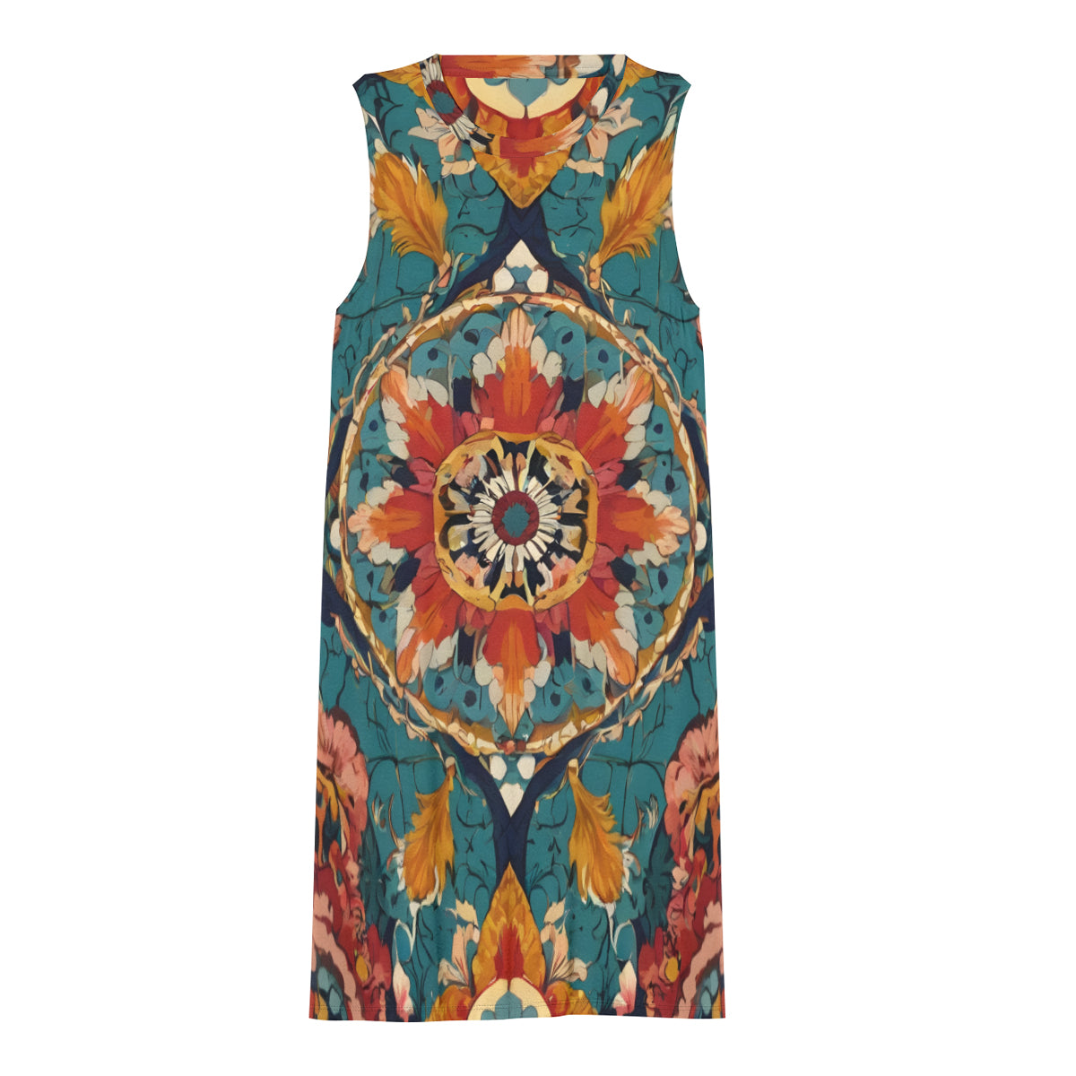 Abstract Design Women's Casual Dress | Polyester