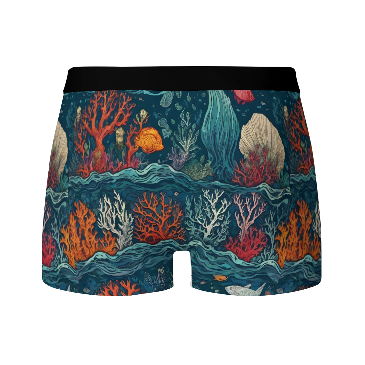 Under Sea Beauty Men's Underwear (Front and Back Design)丨Polyester
