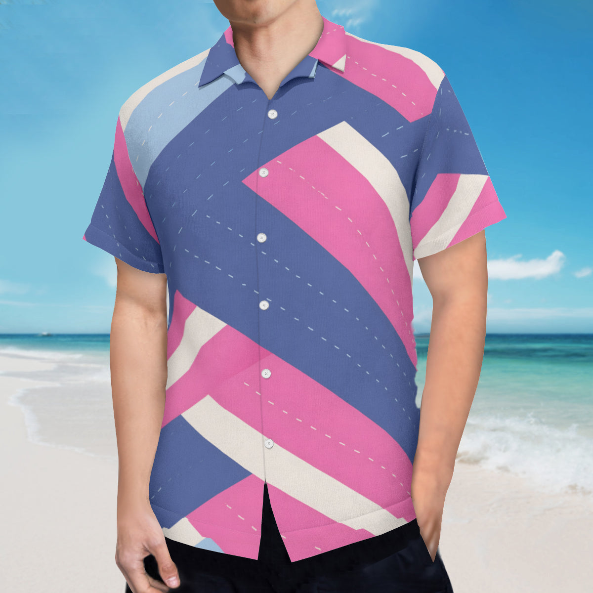 Abstract Hawaiian Shirt(No chest pocket)