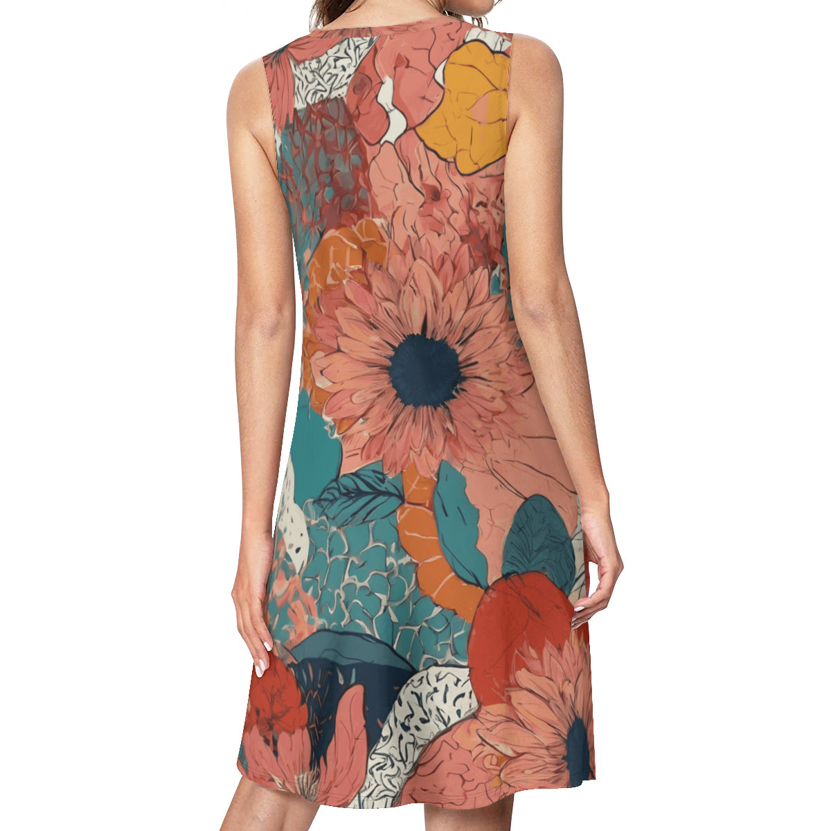 Awesome Floral Women's Casual Dress | Polyester