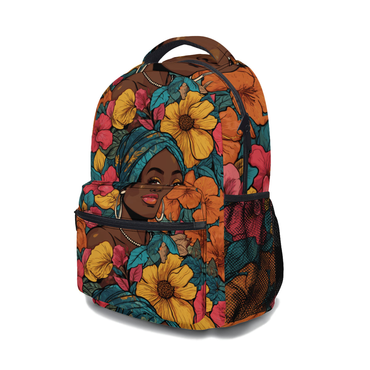 Melanin Queen Student School Bag + Portable Tote Insulated Lunch Bag + Pen Pouch | Oxford Cloth