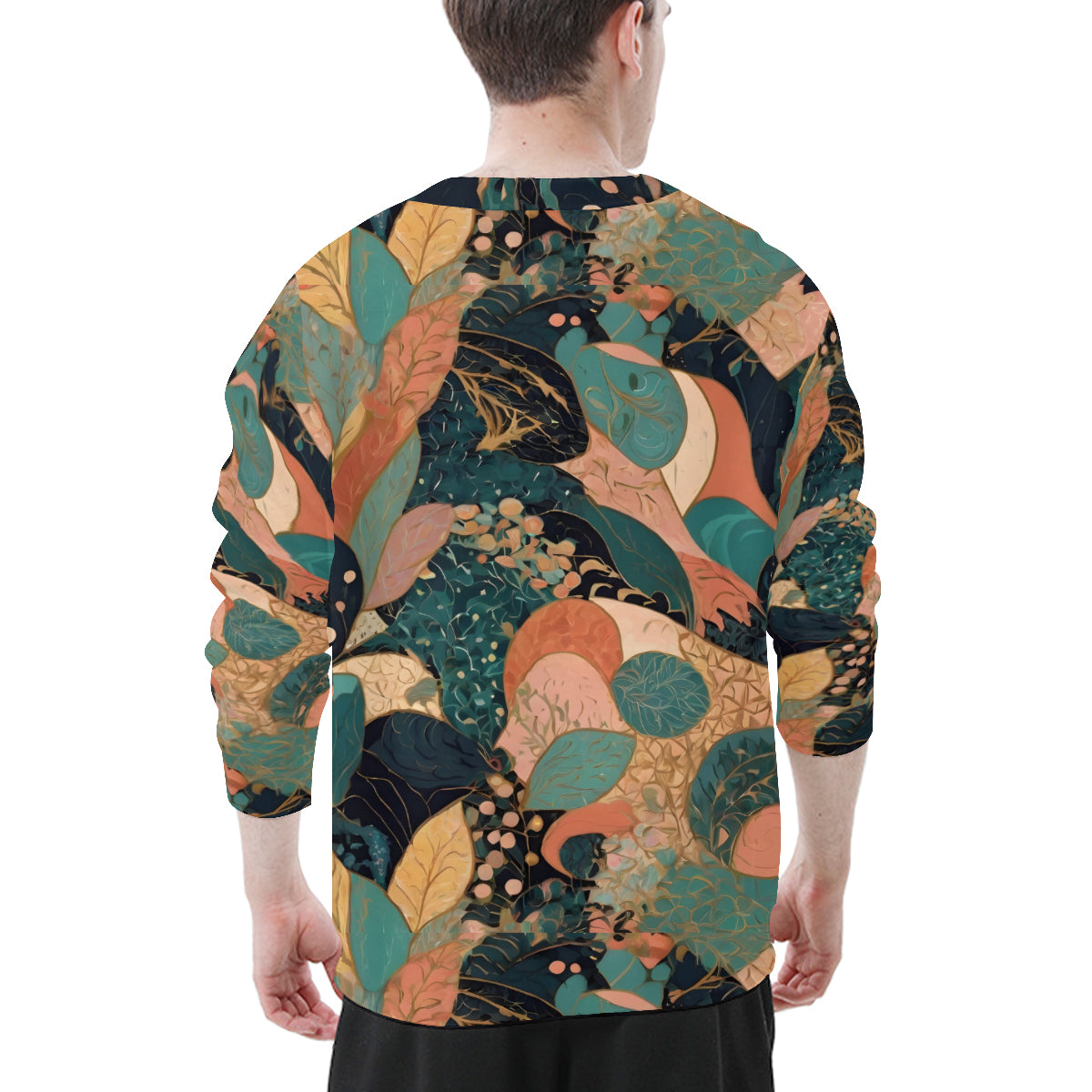 Abstract Wonder Men's O-Neck Long-Sleeved T-Shirt