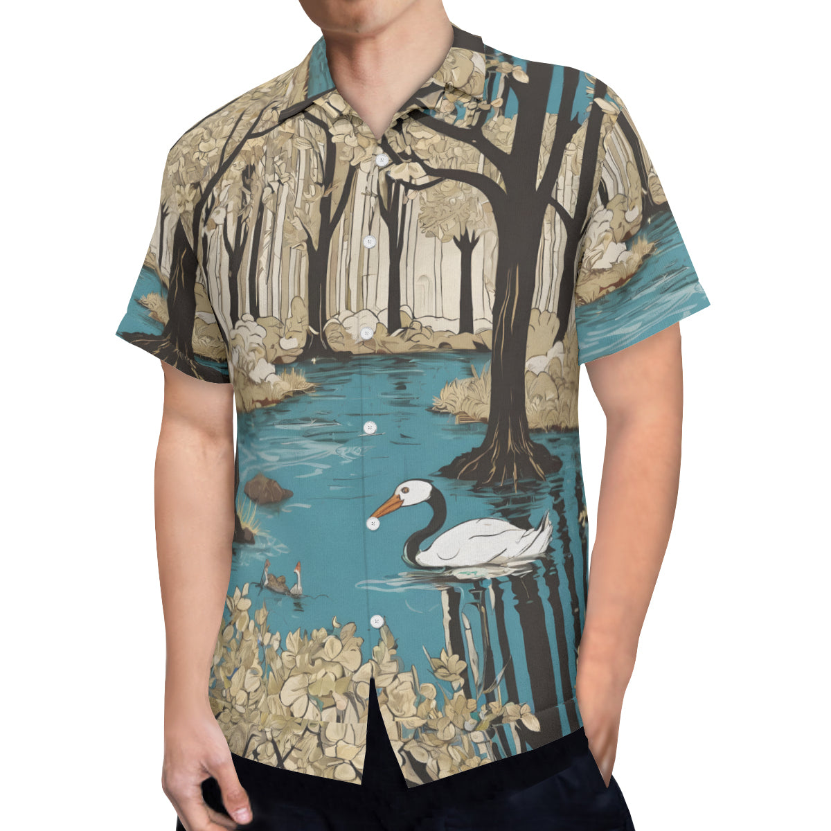 Landscape Wonder Hawaiian Shirt(No chest pocket) | Polyester