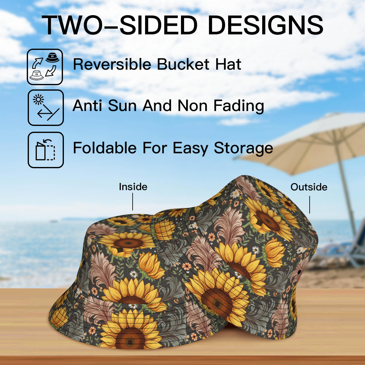 Sunflower Fisherman Hat