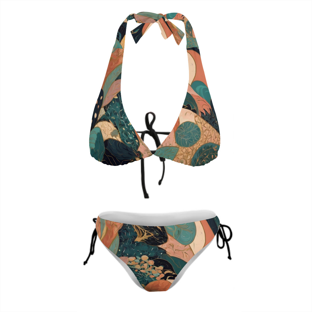 Abstract Wonder Bikini Swimsuit (Multi-Faceted Design)