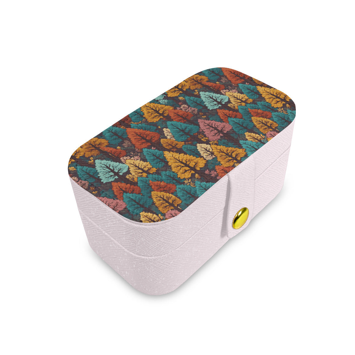 Beautiful Floral Personalized Portable Jewelry Box | PU