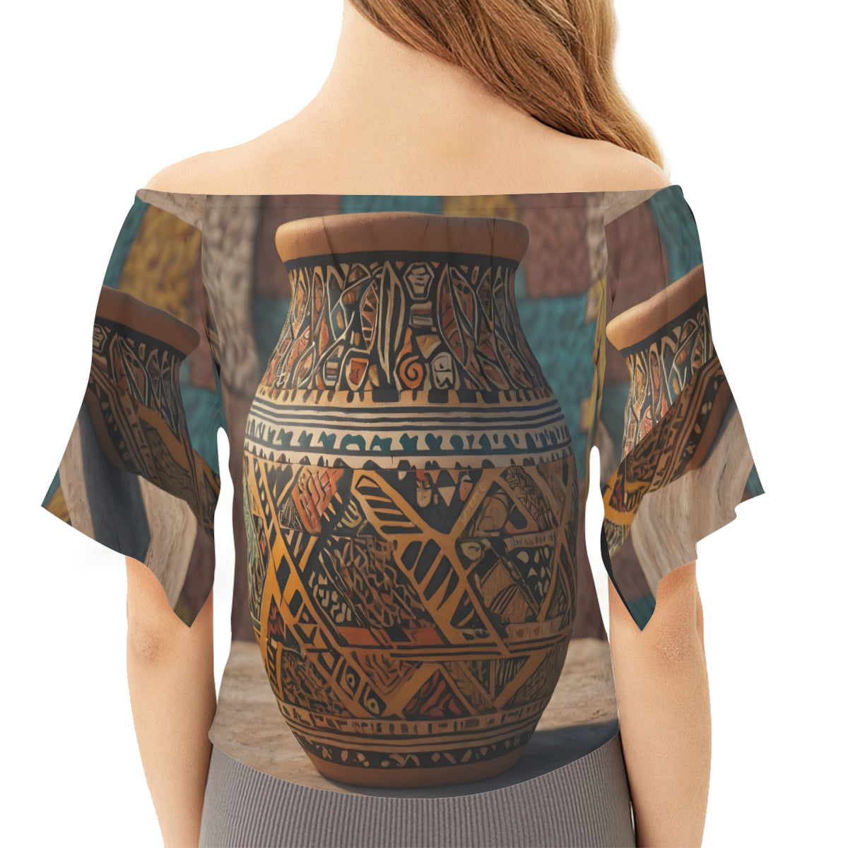 Golden Pot Women's One-shoulder Tie Short Sleeves T-shirt