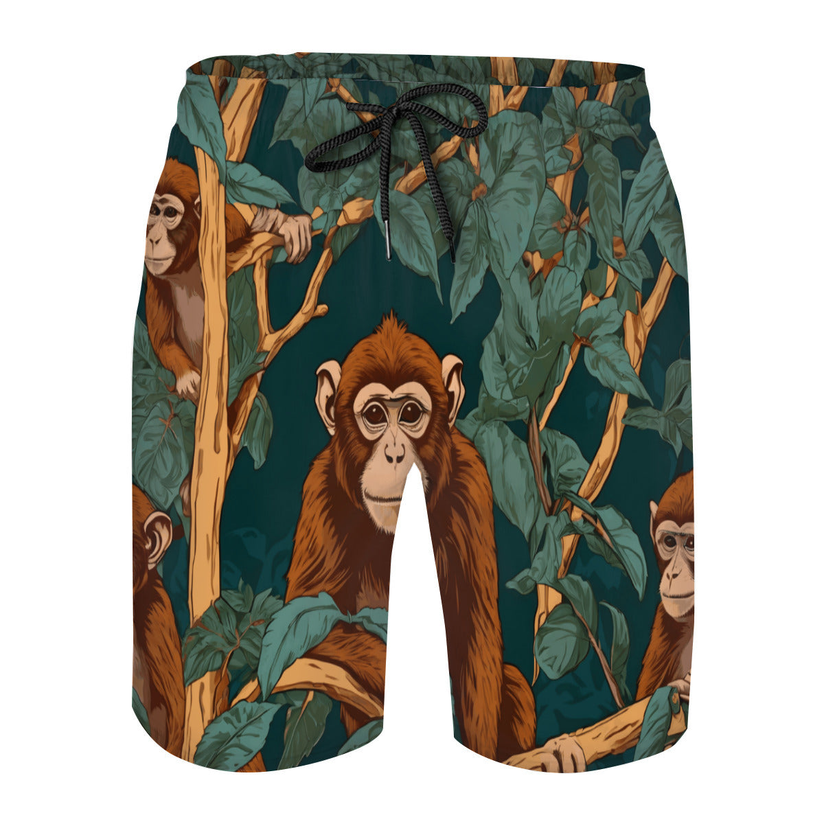 Monkey Vibes Men's Comfortable Beach Shorts
