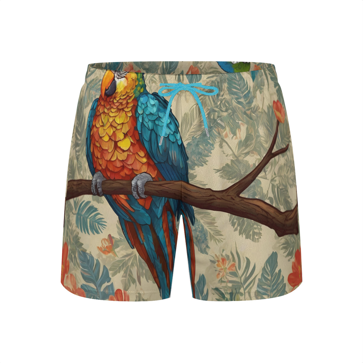 Parrot Design Short Sports Beach Shorts (Multifaceted Design) | Polyester