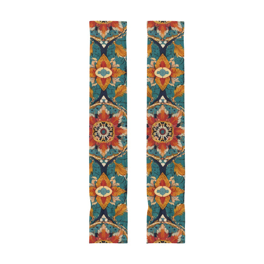 Abstract Design UV-Proof Cool Arm Cover Sunscreen Gloves | Polyester