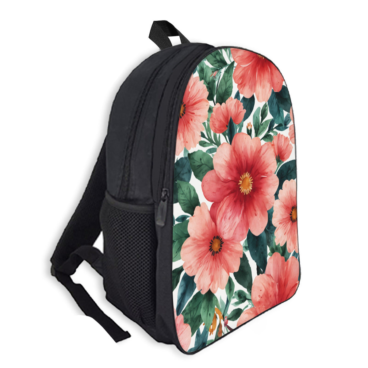 Floral Personlized Double-layer school bag|Polyester