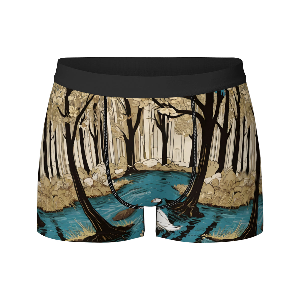 Landscape Wonder Men's Underwear (Front and Back Design)丨Polyester