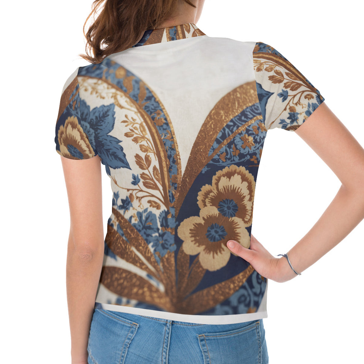 Boho Women's Short-Sleeved Polo Shirt
