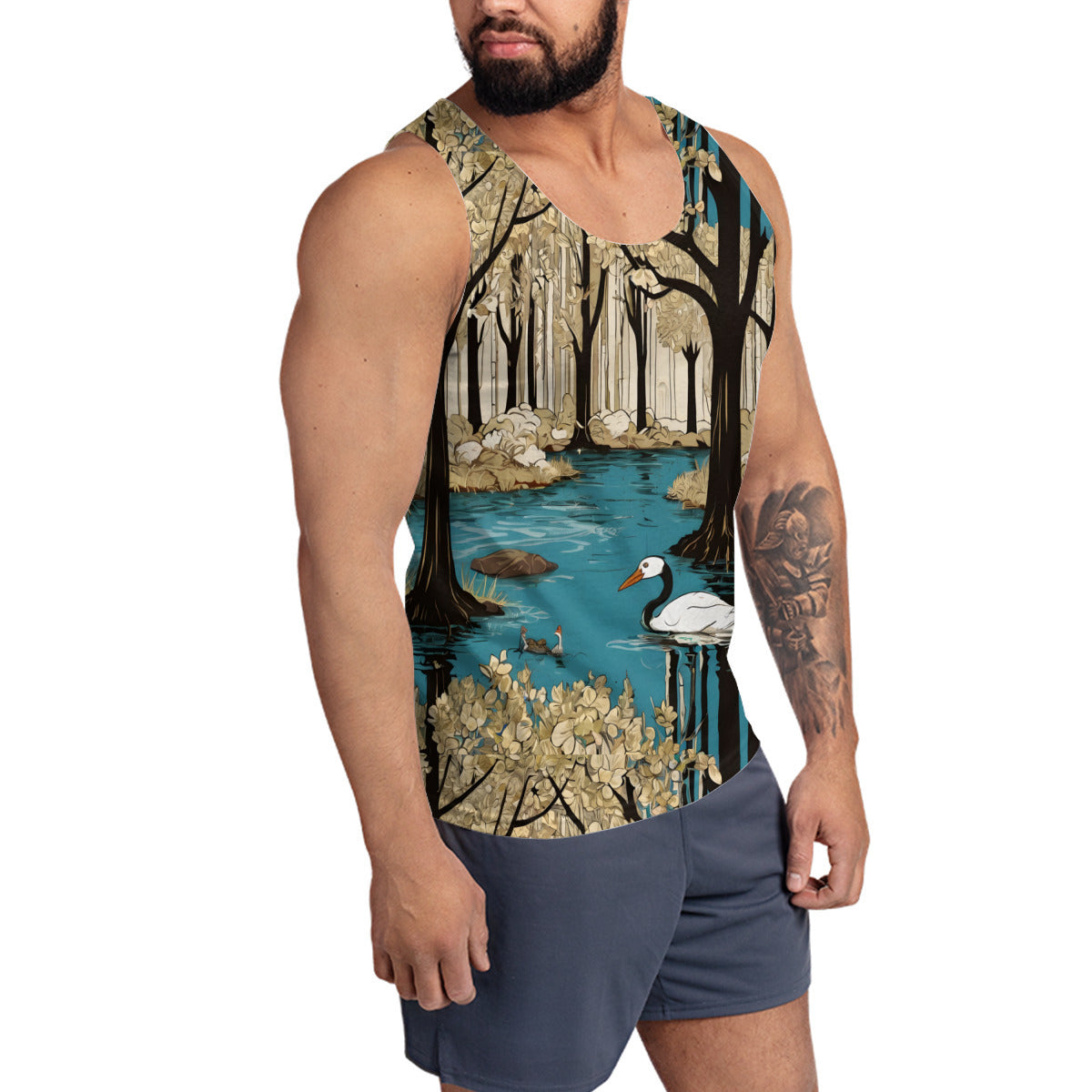 Landscape Wonder Men's Casual Vest|Polyester
