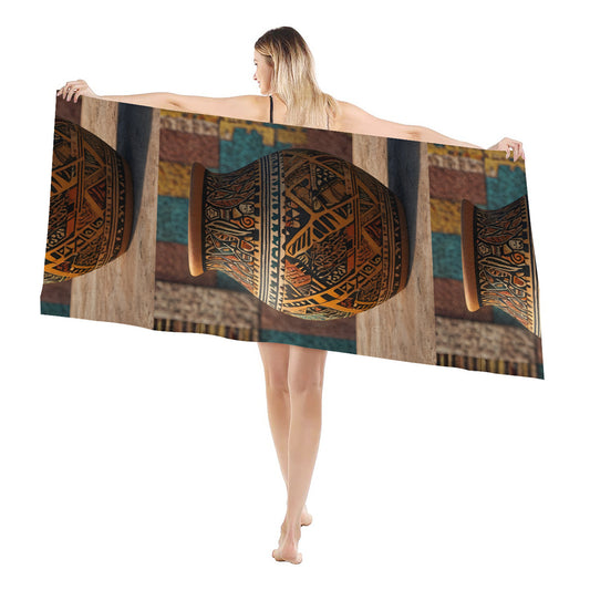 Golden Pot Beach towel (comfortable model)|Polyester