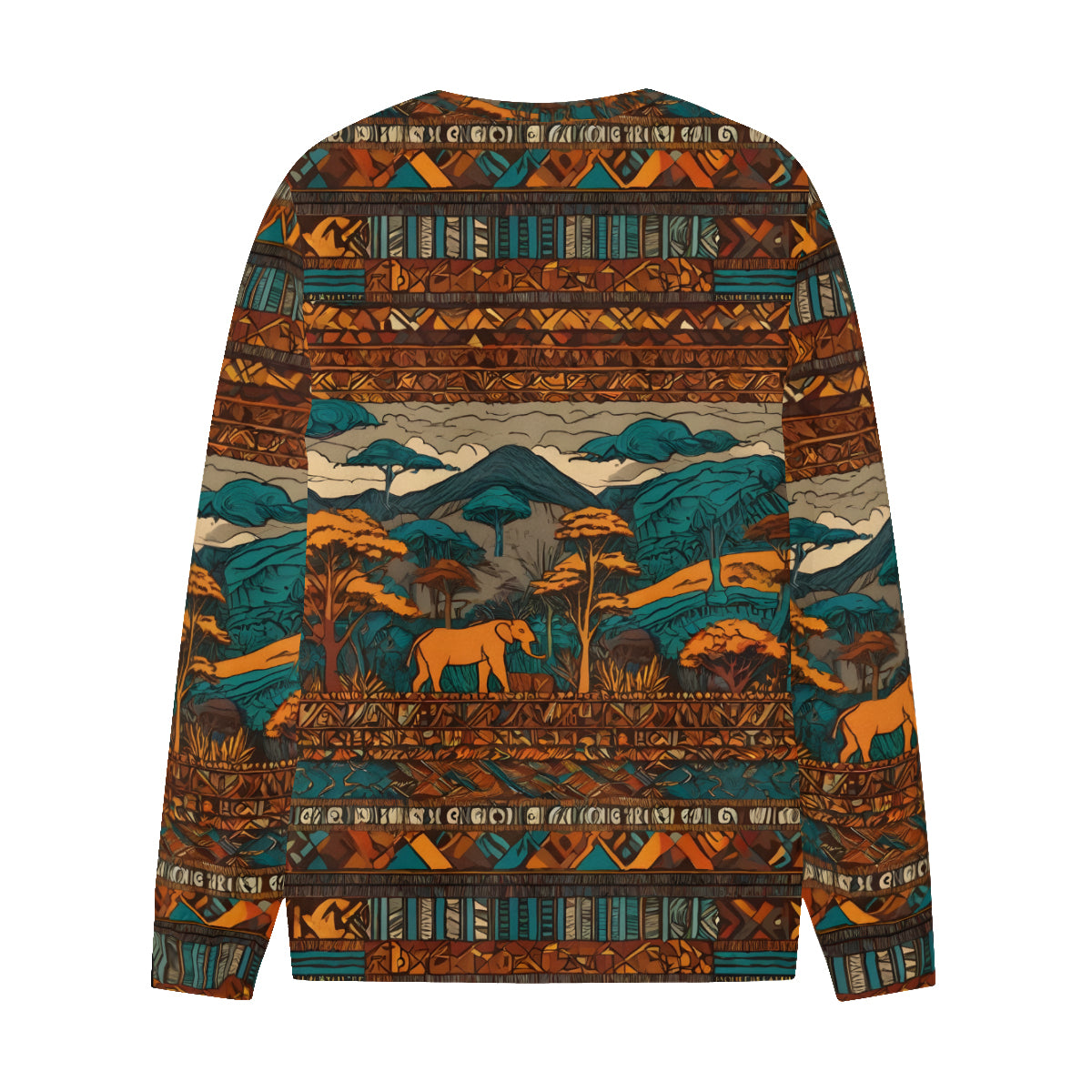 Beautiful Landscape Men's O-Neck EU Size Long-Sleeved T-Shirt | 180GSM Cotton