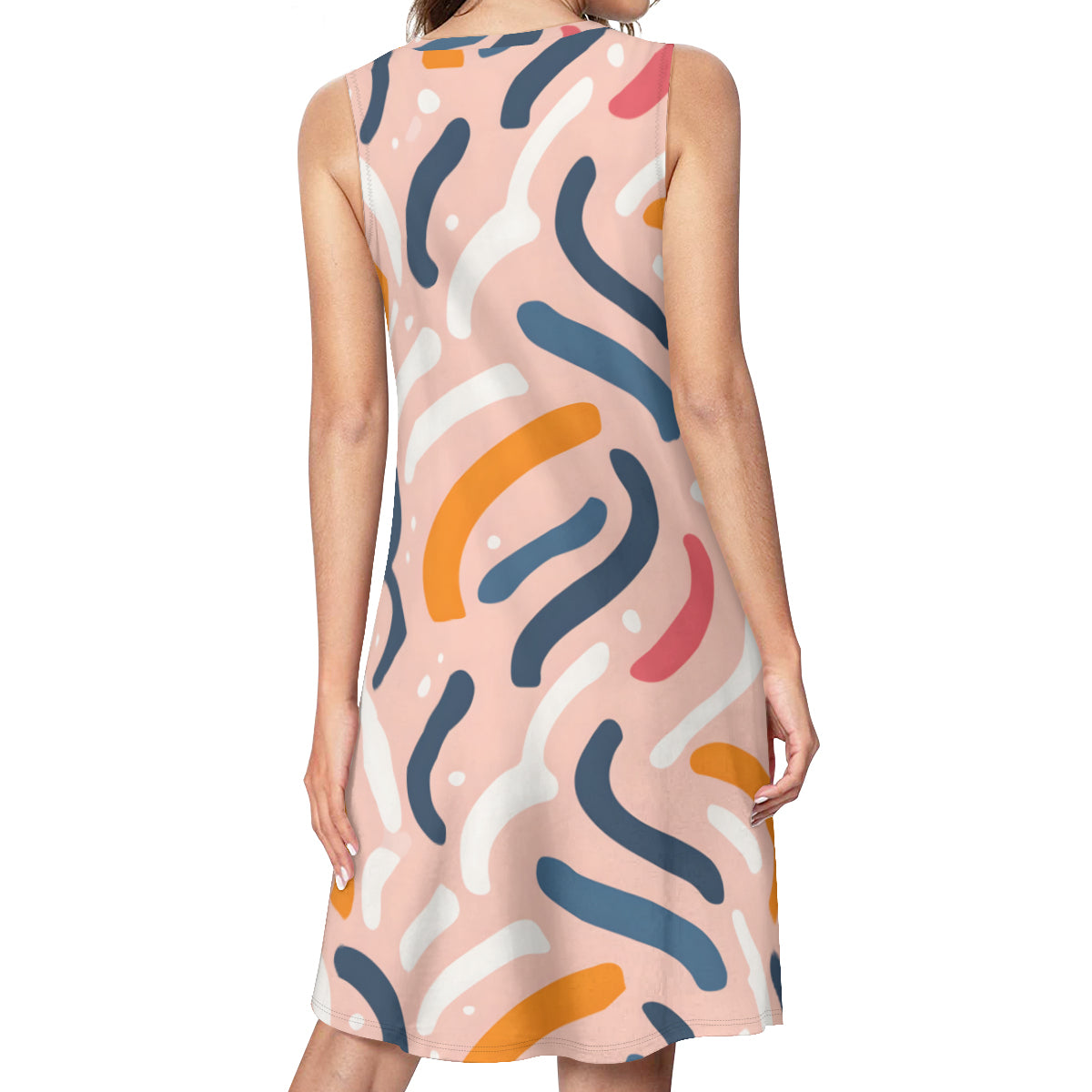 Abstract Print Women's Casual Dress |