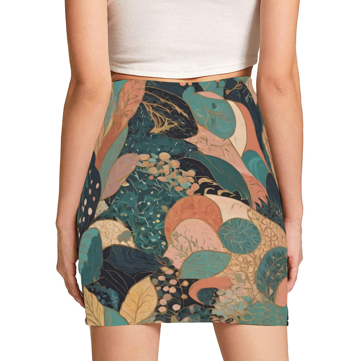 Abstract Wonder Wrap Hip Skirt