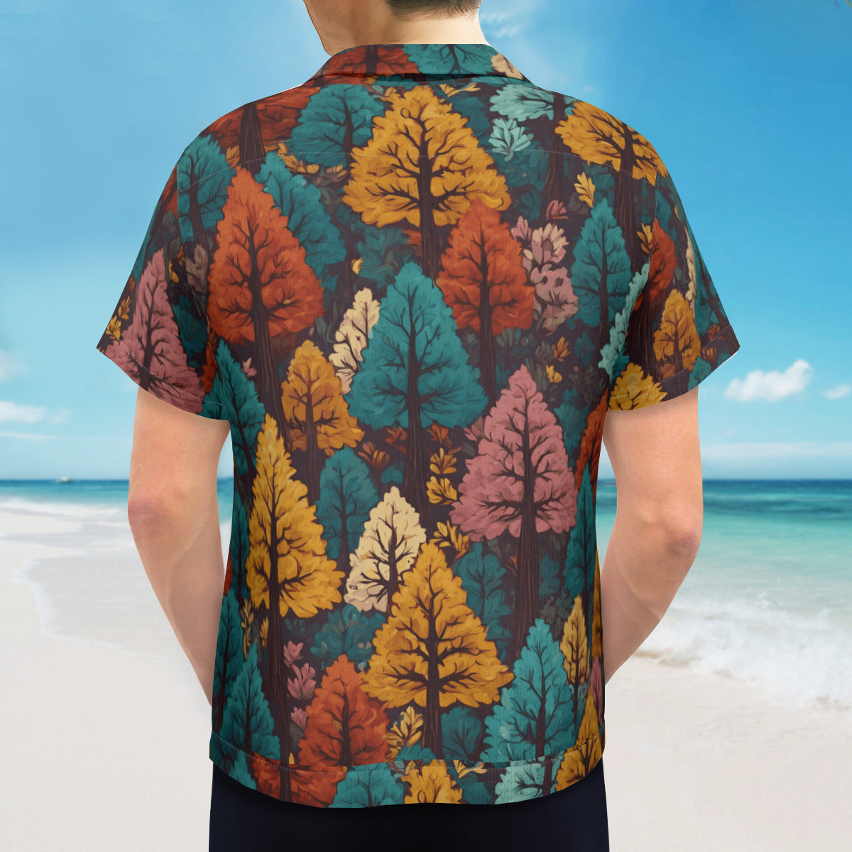 Beautiful Floral Hawaiian Shirt(No chest pocket) | Polyester