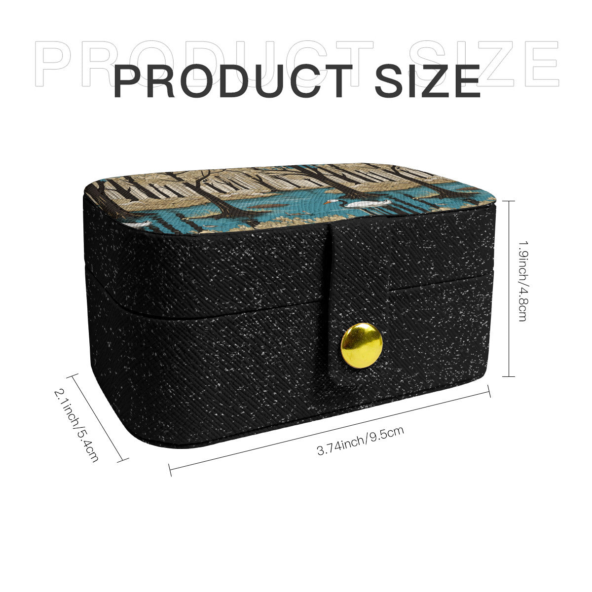 Landscape Wonder Personalized Portable Jewelry Box | PU
