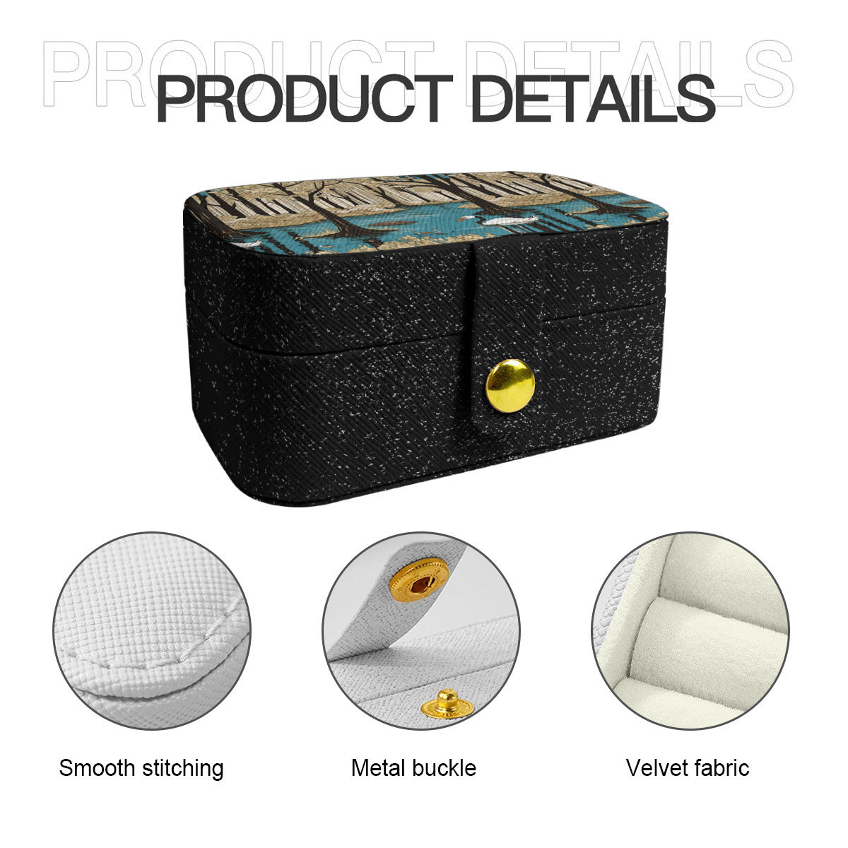 Landscape Wonder Personalized Portable Jewelry Box | PU