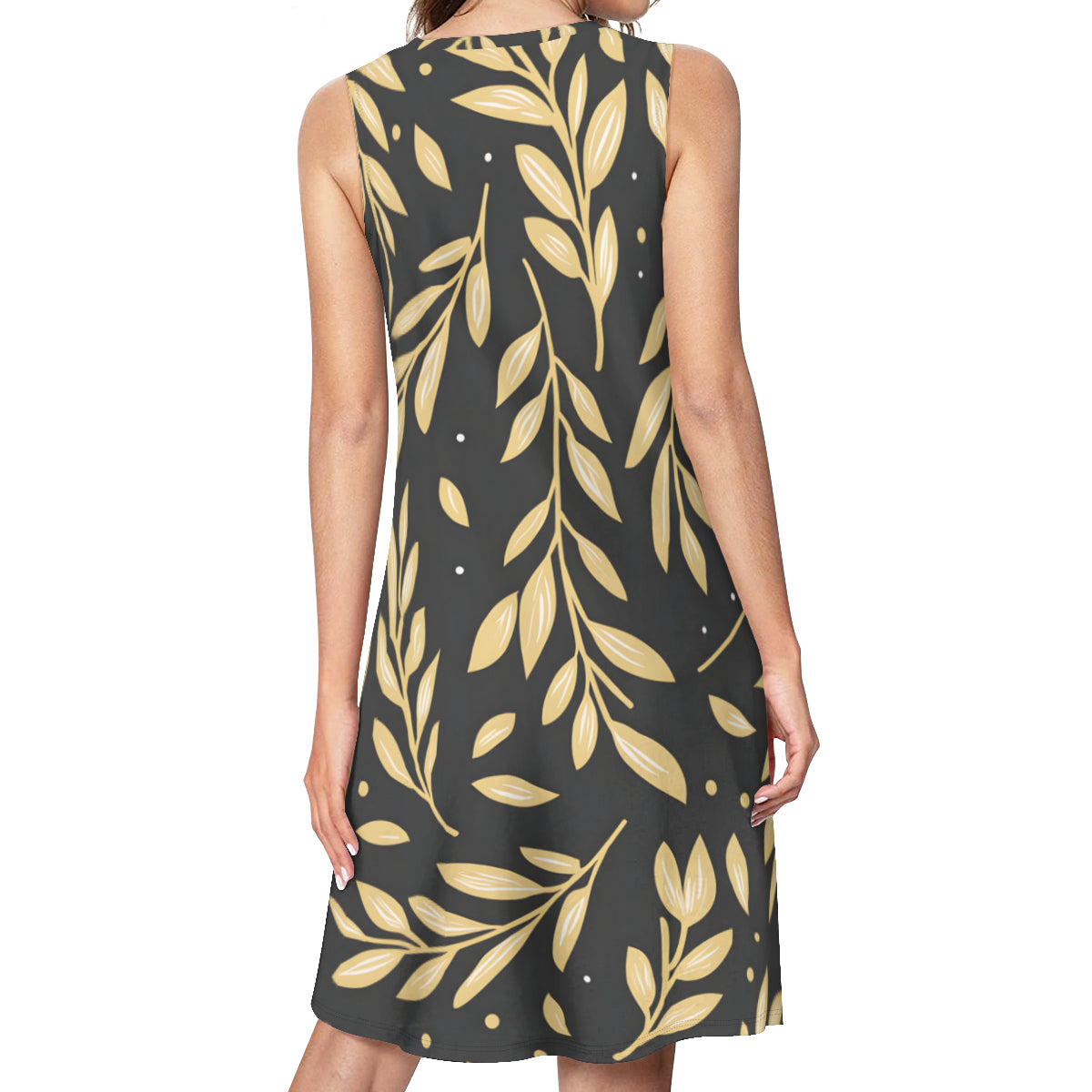 Golden Branches Women's Casual Dress