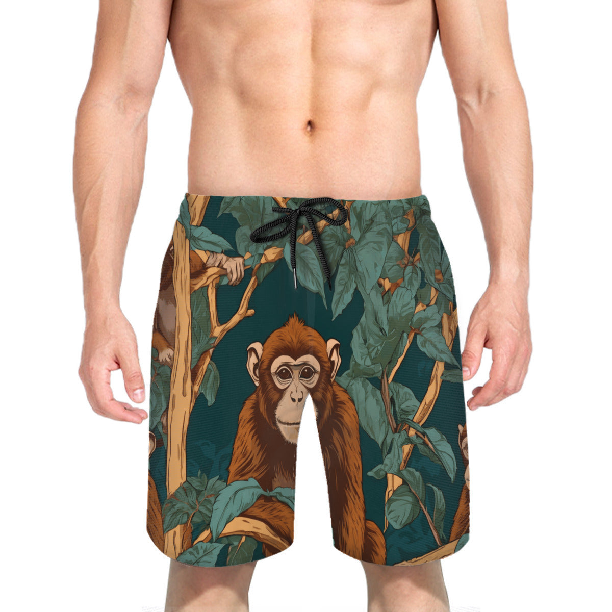 Monkey Vibes Men's Beach Shorts