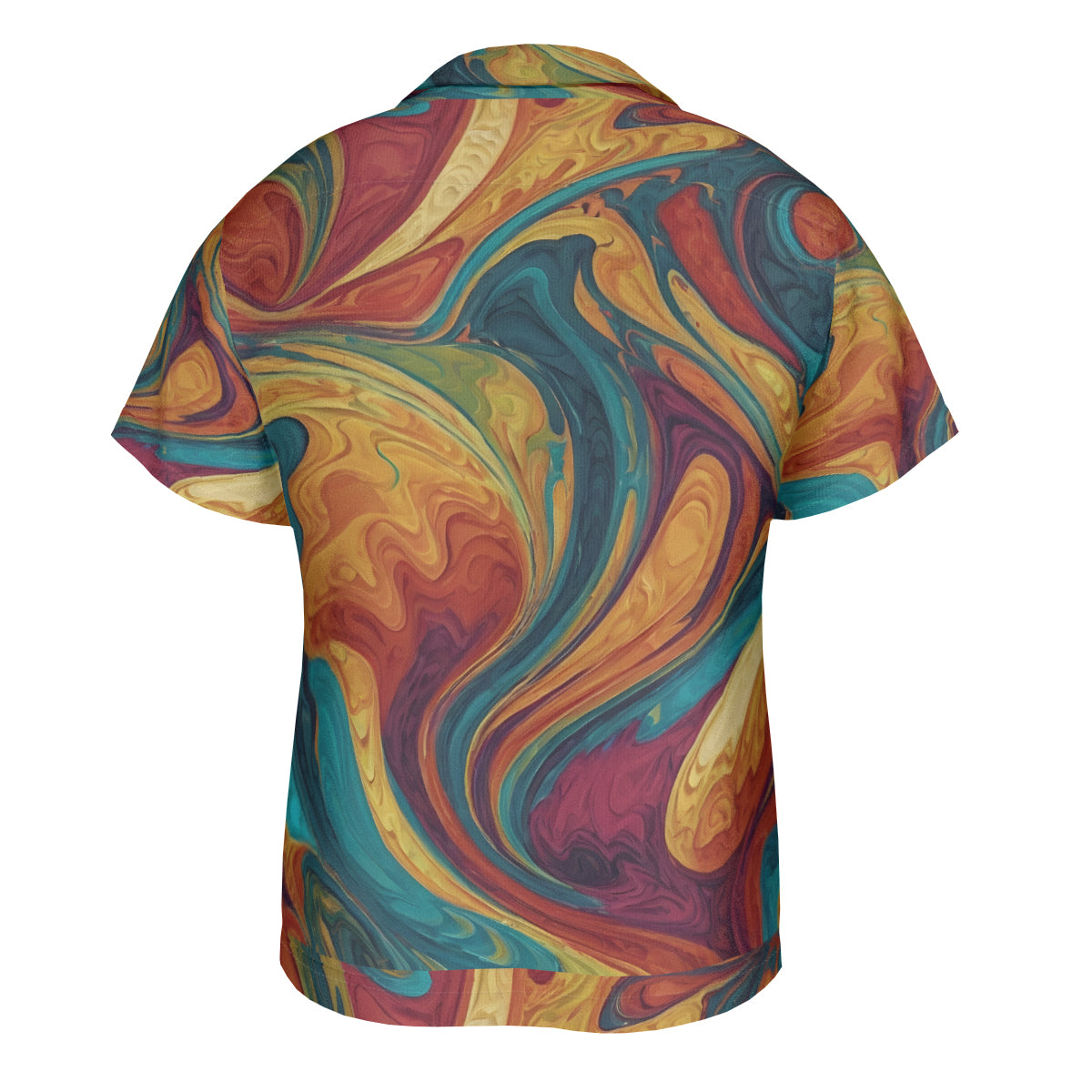 Colorful Design All-Over Print Hawaiian Shirt(No chest pocket) | Polyester