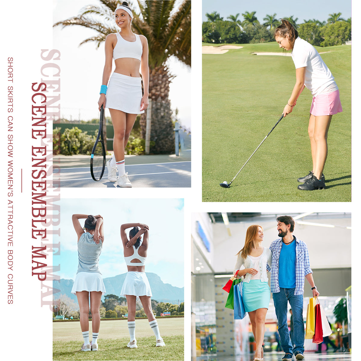 Abstract Pattern Women's Sports Skirt | Polyester