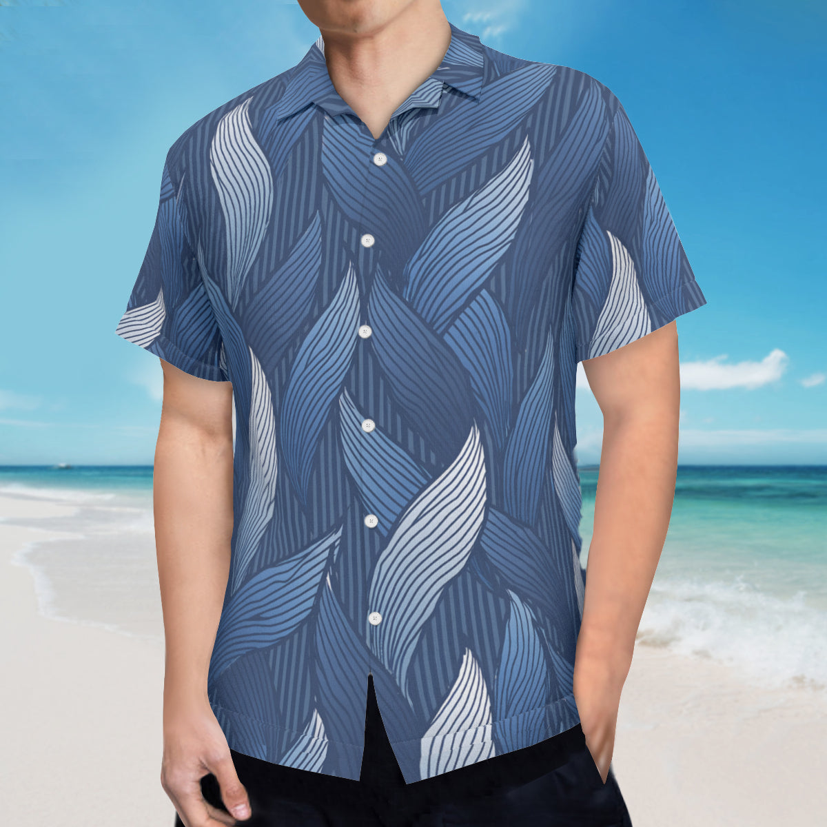 Blue Hawaiian Shirt