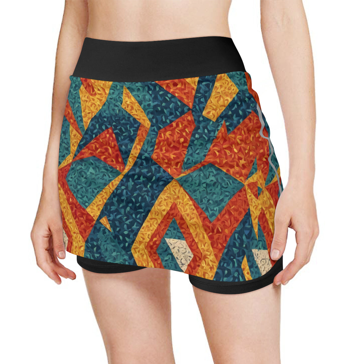 Abstract Pattern Women's Sports Skirt | Polyester