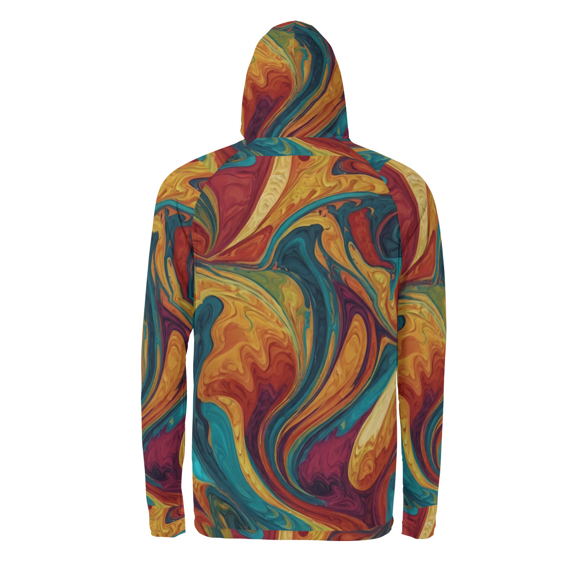 Colorful Design Men's Sun Protection Long Sleeve Hoodie