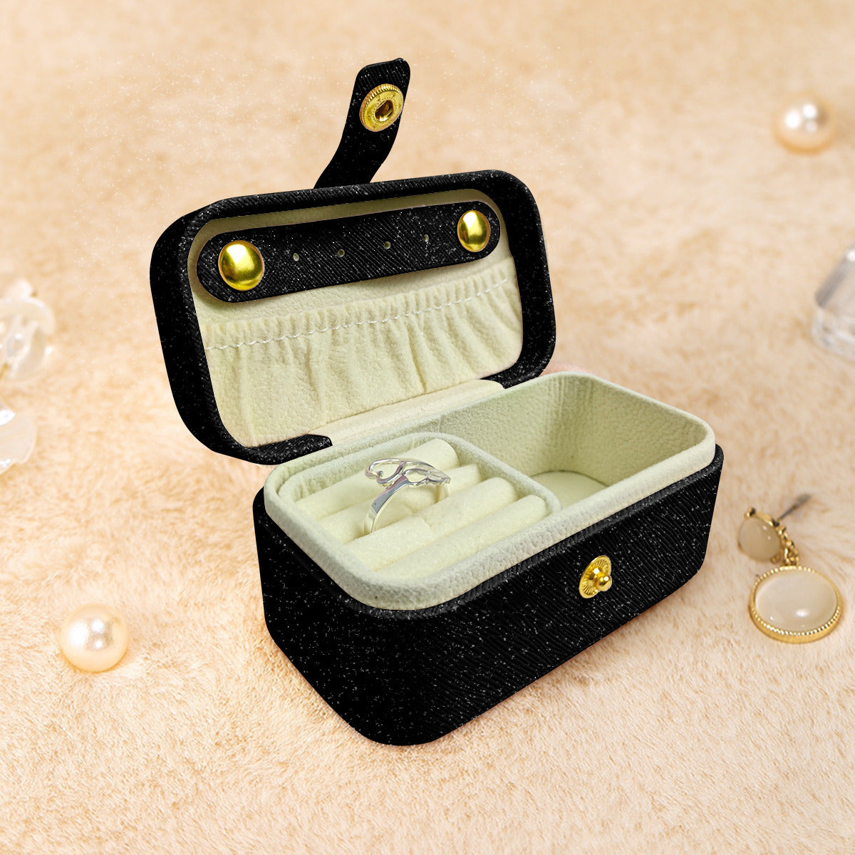 Abstract Personalized Portable Jewelry Box