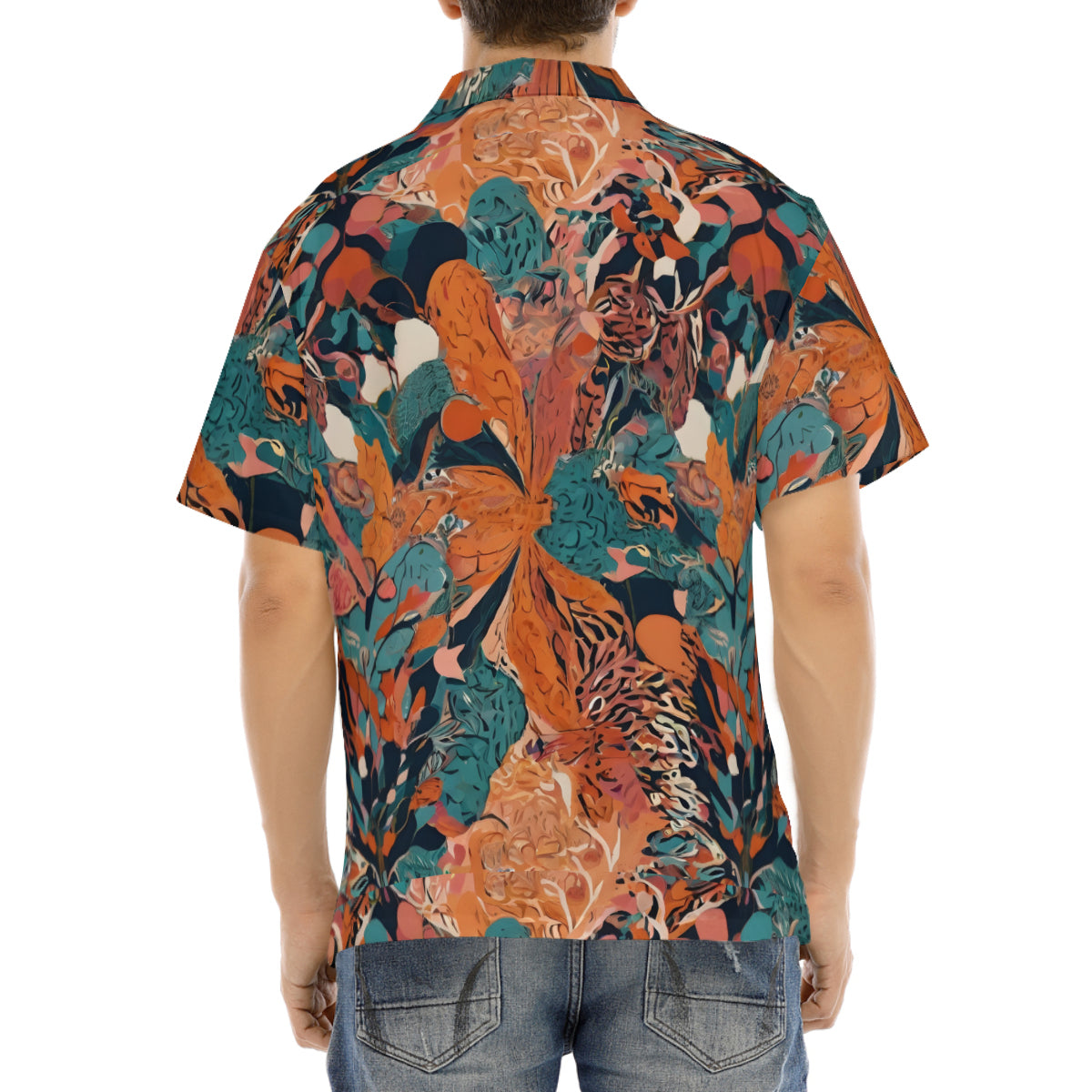 Abstract Vibes Men's Short-Sleeve Hawaiian Shirt