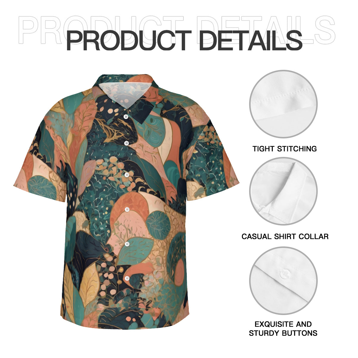 Abstract Wonder Men's Short-Sleeve Hawaiian Shirt (Lightweight)