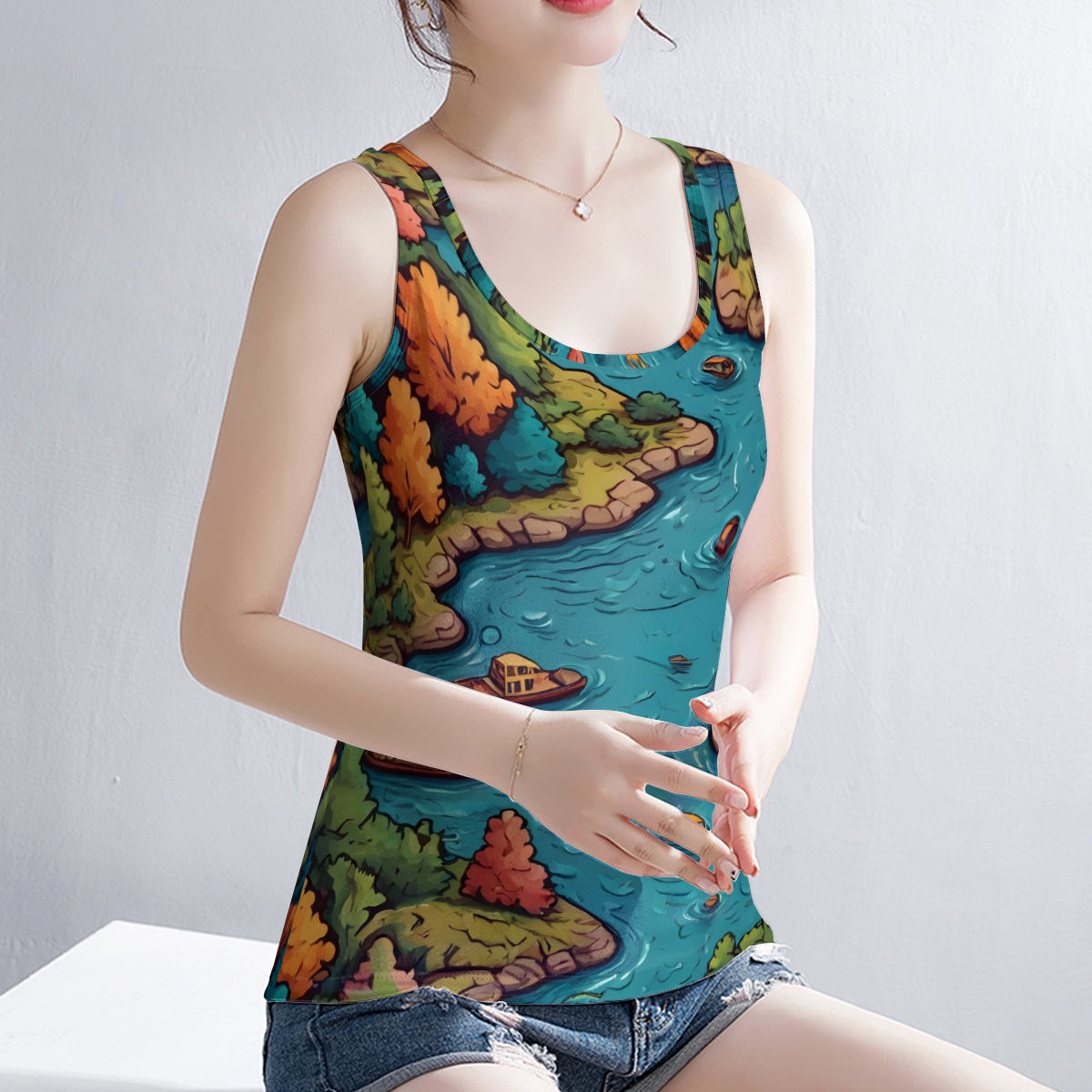 River Front Design Women's Casual Vest|Polyester